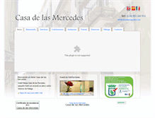 Tablet Screenshot of casadelasmercedes.com